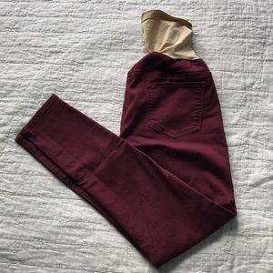 Motherhood maroon maternity jeans